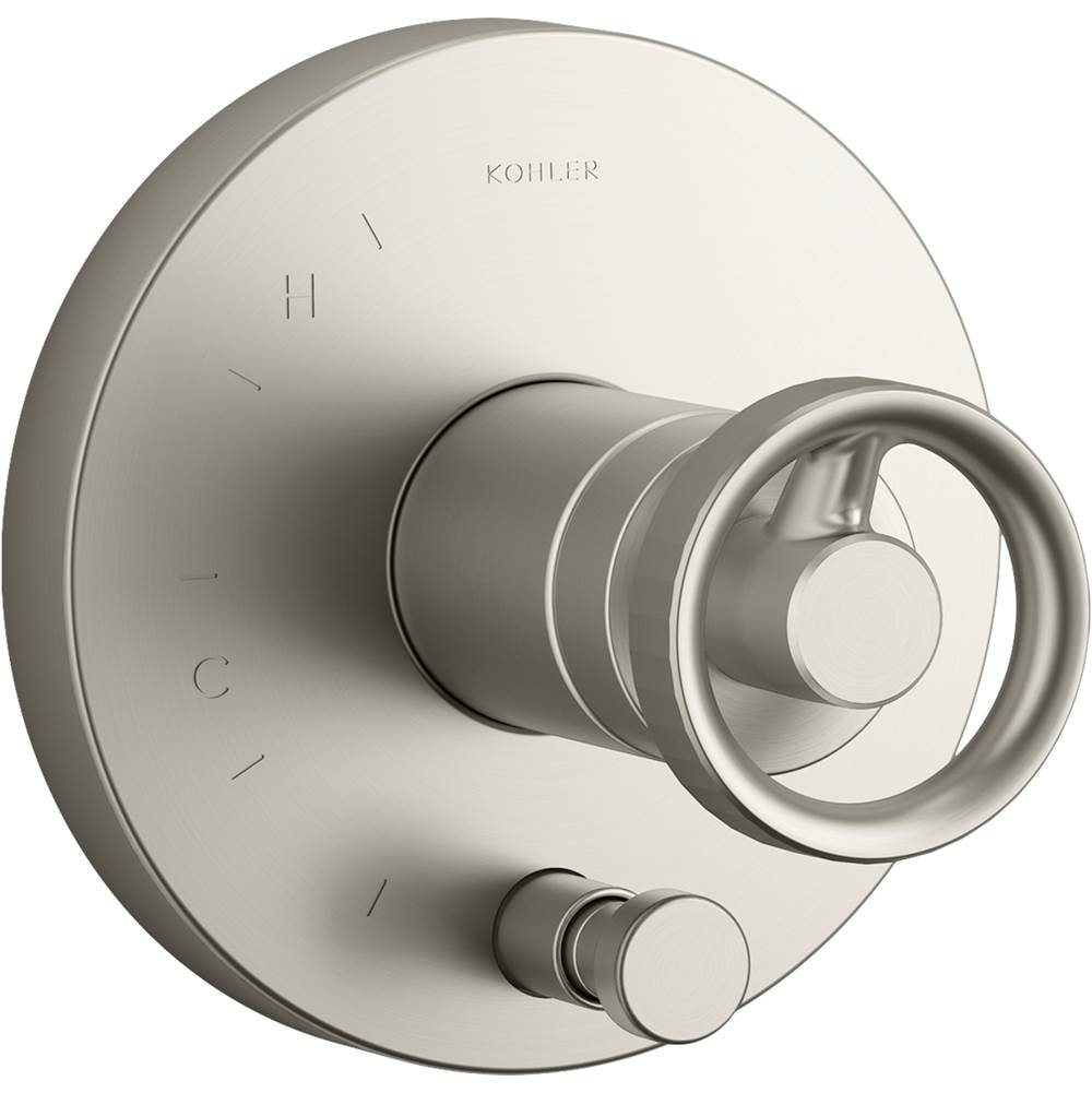 Kohler Components™ Rite-Temp® shower valve trim with diverter and Industrial handle, valve not included