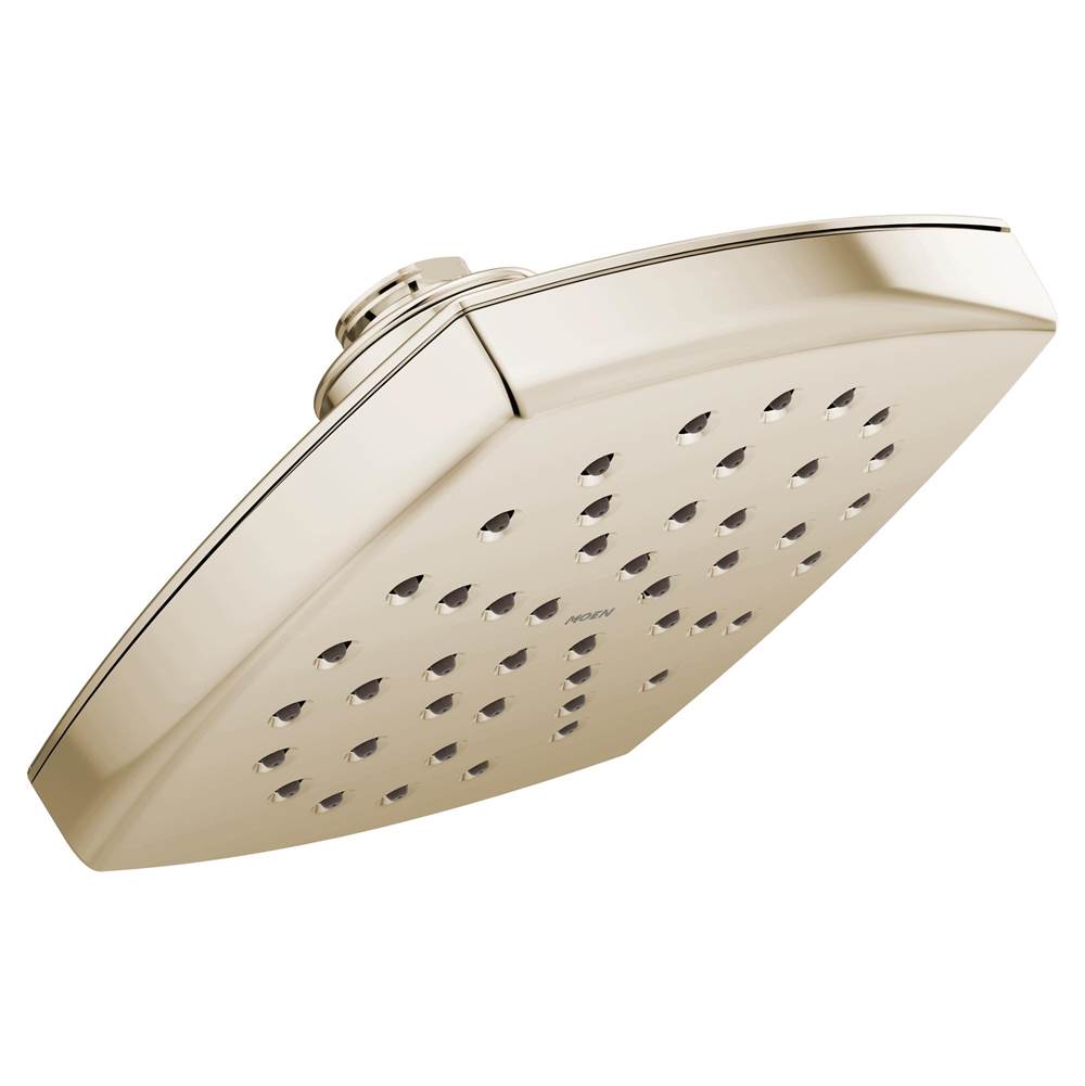 Moen Voss 6'' Single-Function Rainshower Showerhead with Immersion Technology, Polished Nickel