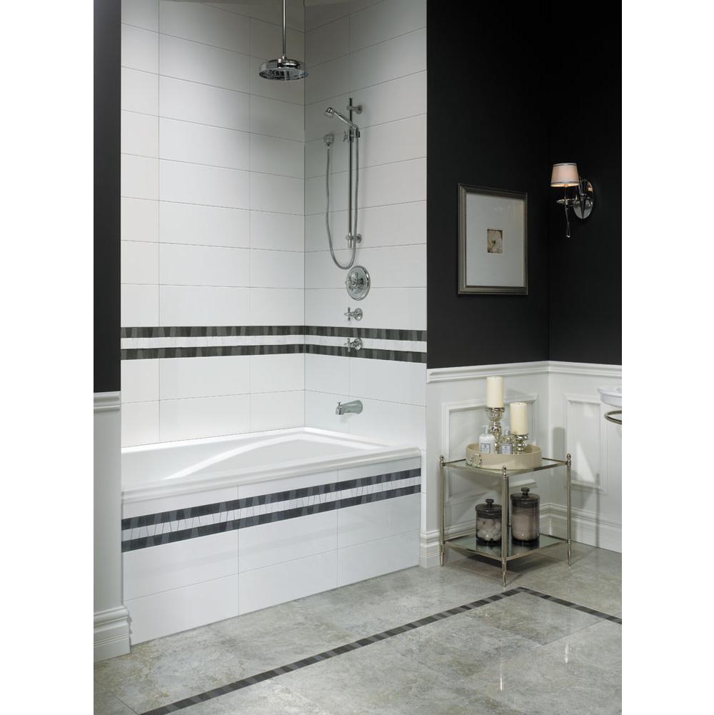 Neptune DELIGHT bathtub 36x66 with Tiling Flange, Left drain, Whirlpool/Mass-Air, White