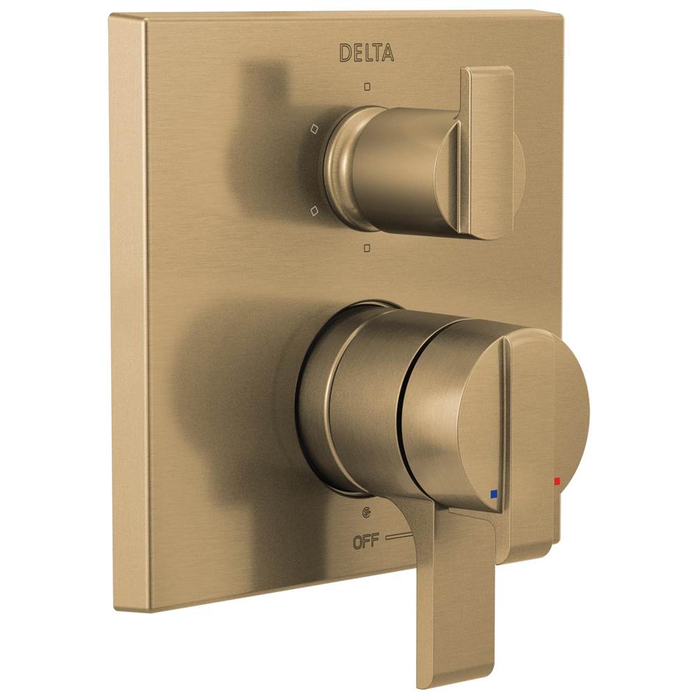 Delta Faucet Ara® Angular Modern Monitor® 17 Series Valve Trim with 6-Setting Integrated Diverter
