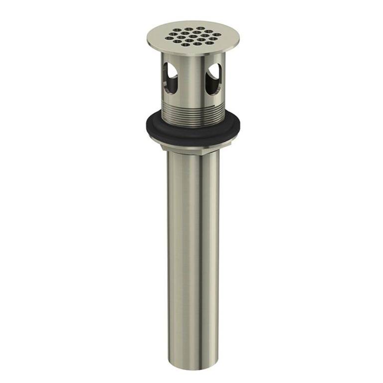 Gerber Plumbing 1 1/4'' Metal Grid Strainer Assembly with Overflow Brushed Nickel