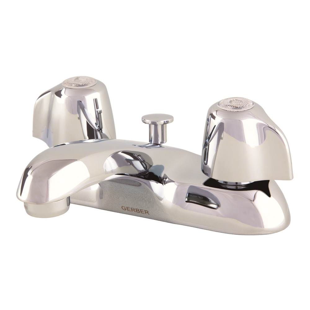 Gerber Plumbing Gerber Classics 2H Centerset Lavatory Faucet w/ Metal handles w/ Pop-Up Hole & Stay 1.2gpm Chrome