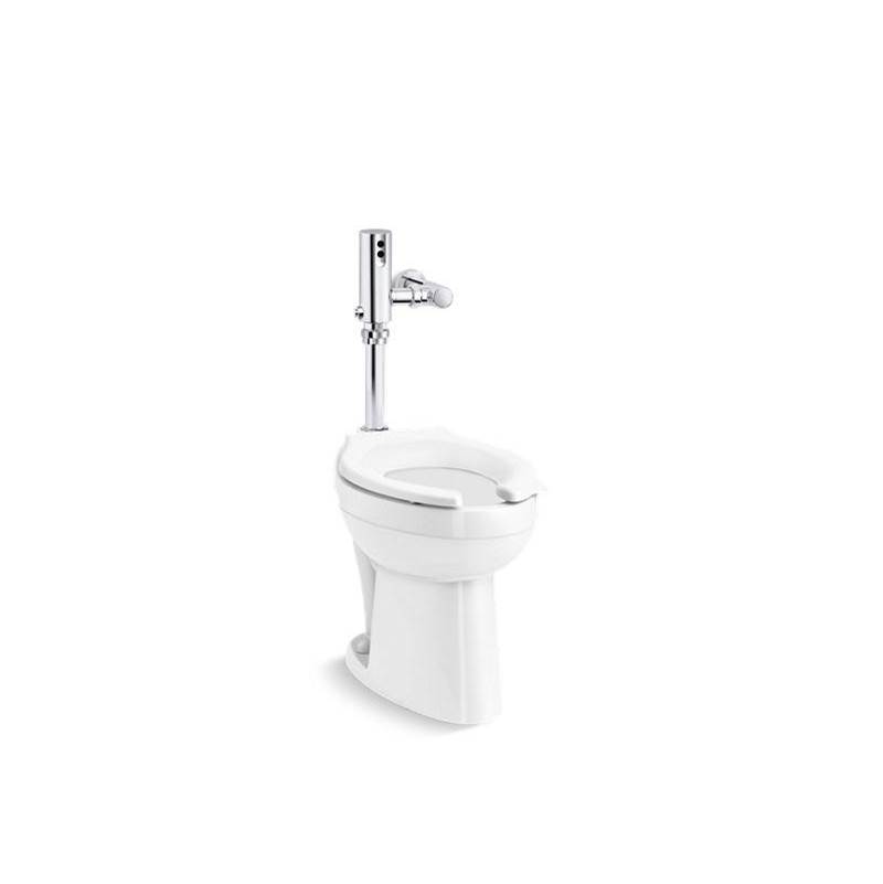 Kohler Highcliff™ Ultra Commercial toilet with Mach® Tripoint® touchless DC 1.6 gpf flushometer