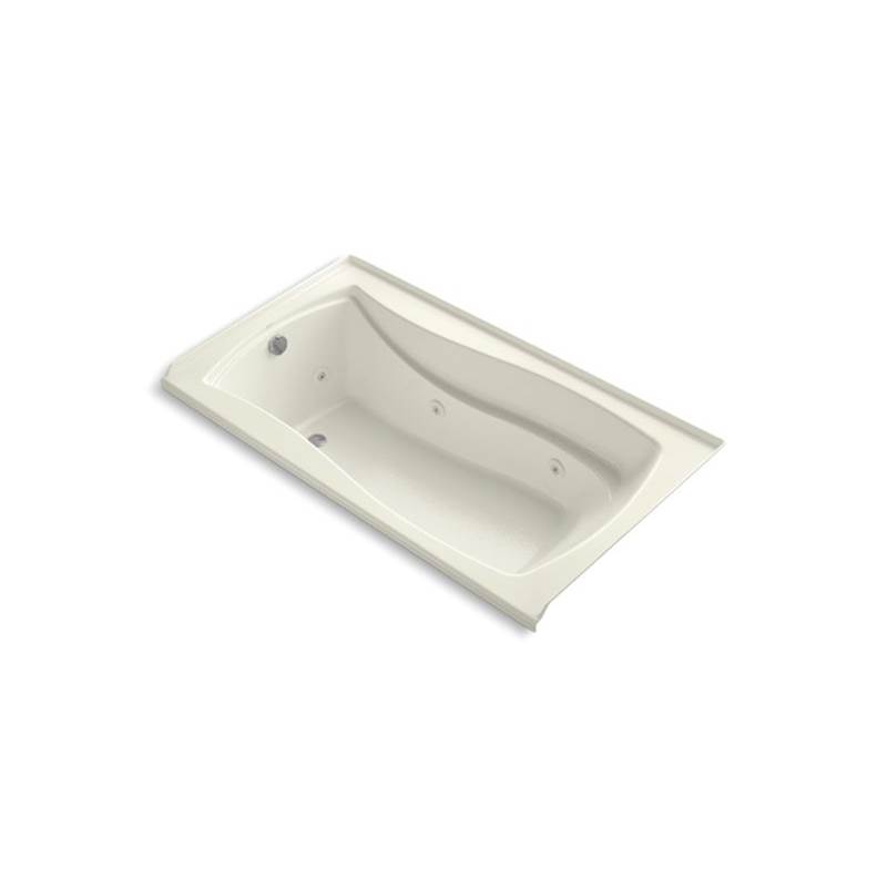 Kohler Mariposa® 66'' x 35-7/8'' alcove whirlpool with integral flange, left-hand drain and heater