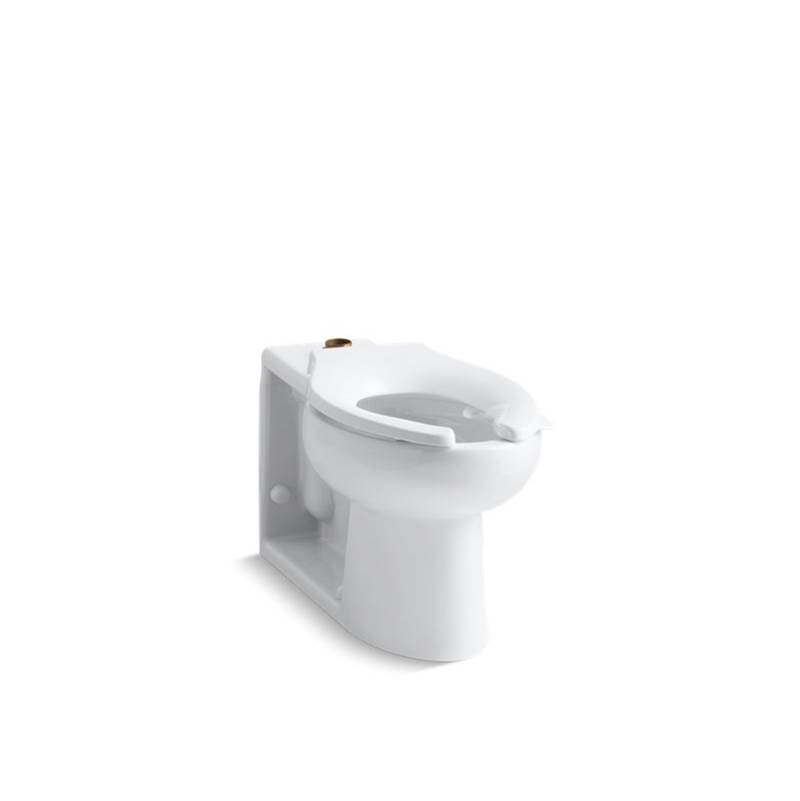 Kohler Anglesey™ Floor-mounted top spud flushometer bowl with bedpan lugs