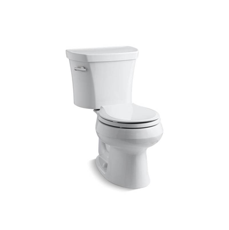 Kohler Wellworth® Two-piece round-front 1.28 gpf toilet with tank cover locks and 14'' rough-in