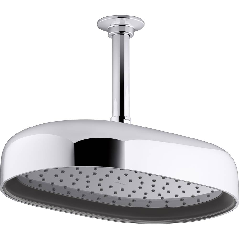 Kohler Statement Oval 10 in. 2.5 Gpm Rainhead With Katalyst Air-Induction Technology