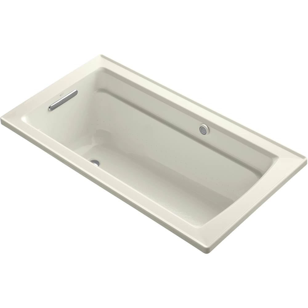 Kohler Archer® 60'' x 30'' drop-in Heated BubbleMassage™ air bath with Bask® heated surface