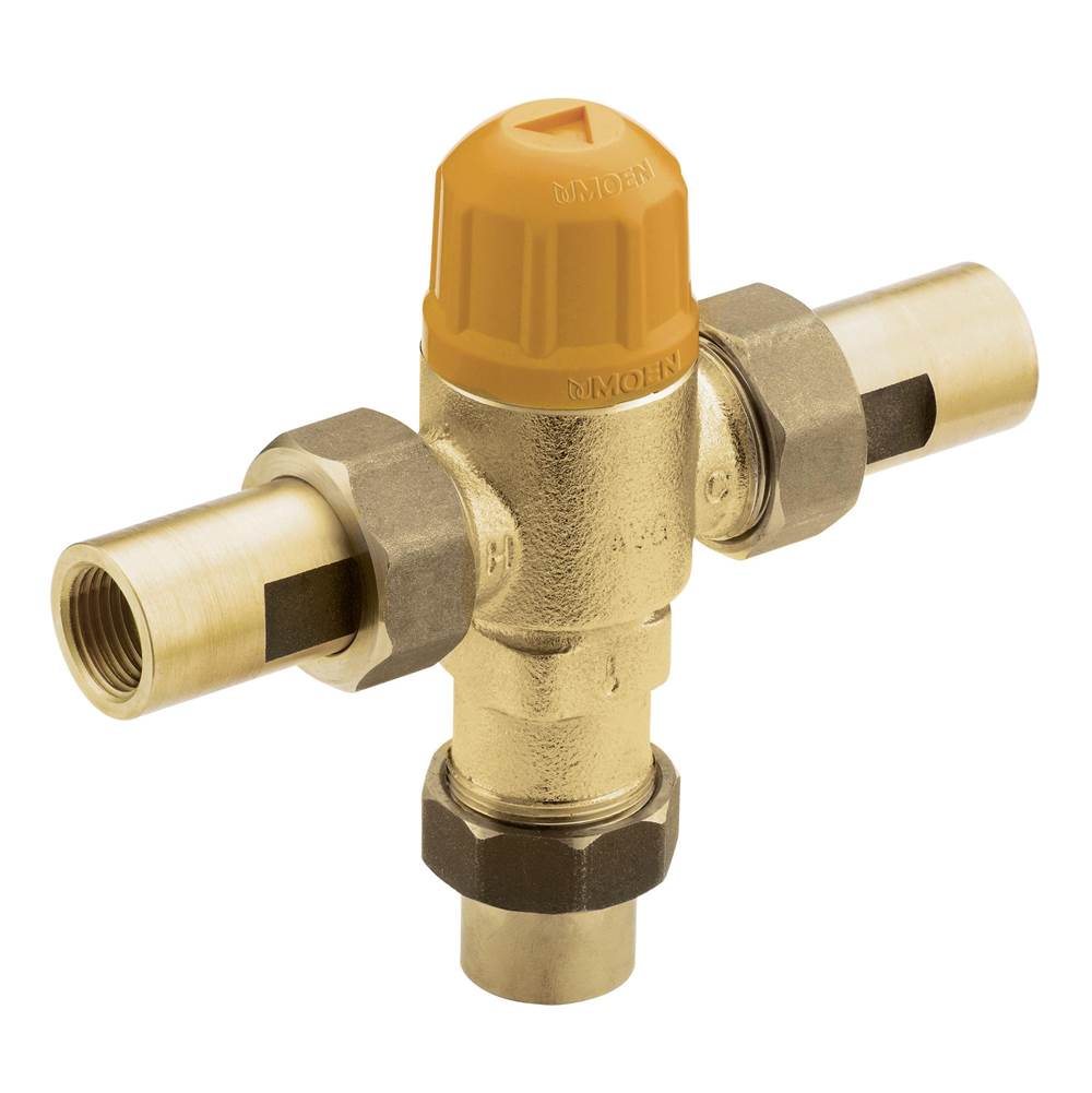 Moen Adjustable temperature thermostatic mixing valve 1/2'' CC connections