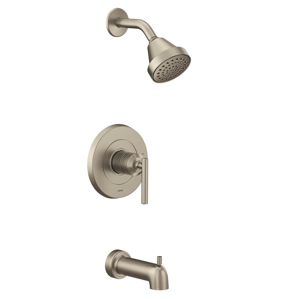 Moen Gibson M-CORE 2-Series Eco Performance 1-Handle Tub and Shower Trim Kit in Brushed Nickel (Valve Sold Separately)