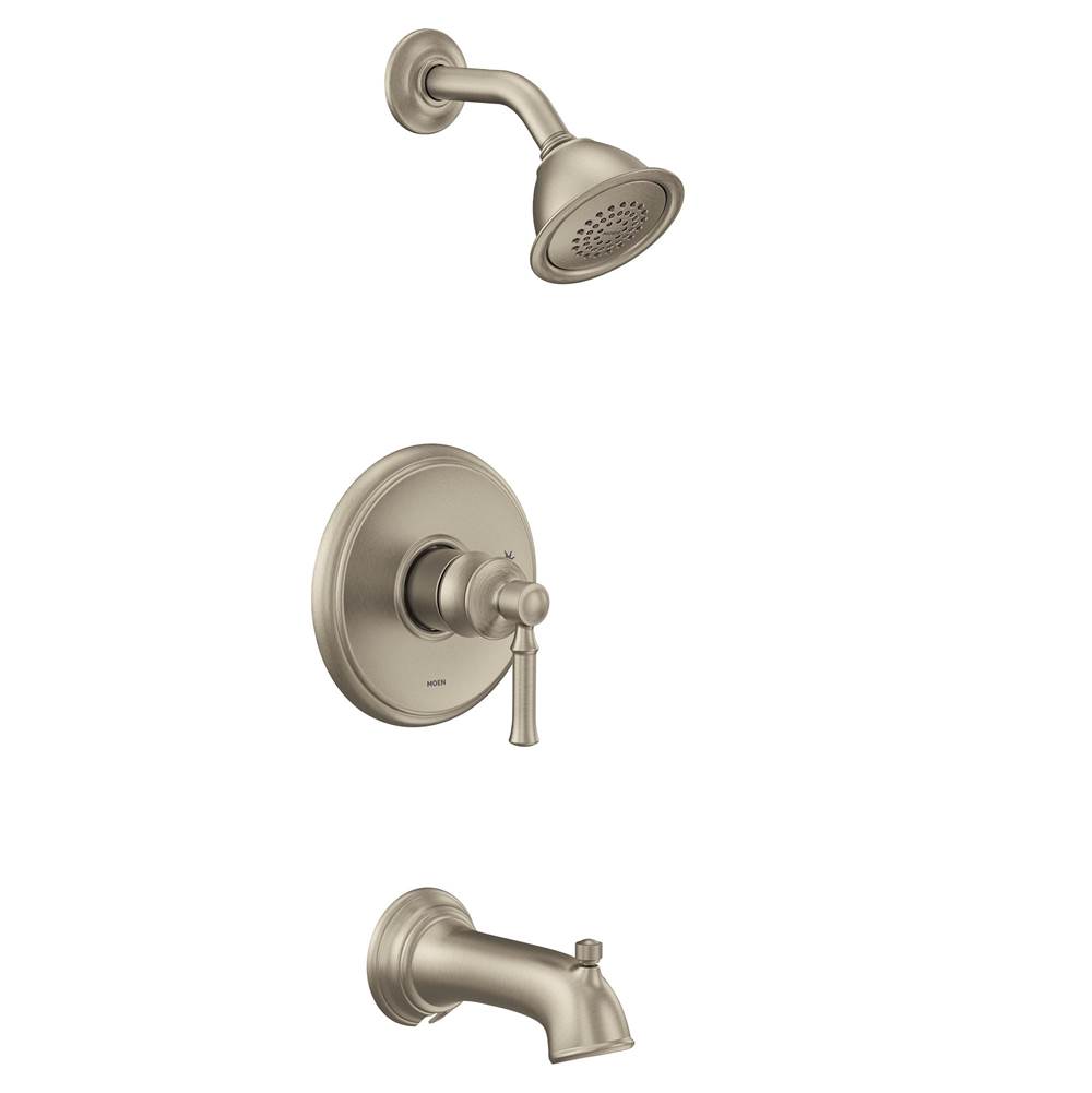 Moen Dartmoor M-CORE 2-Series Eco Performance 1-Handle Tub and Shower Trim Kit in Brushed Nickel (Valve Sold Separately)