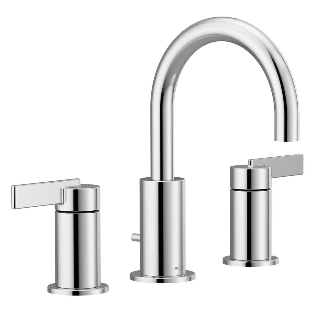 Moen Cia 8 in. Widespread 2-Handle High-Arc Bathroom Faucet Trim Kit in Chrome (Valve Sold Separately)