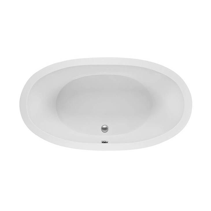 MTI Basics 66X36 White Above Floor Rough Feature Soaking Bath-Basics
