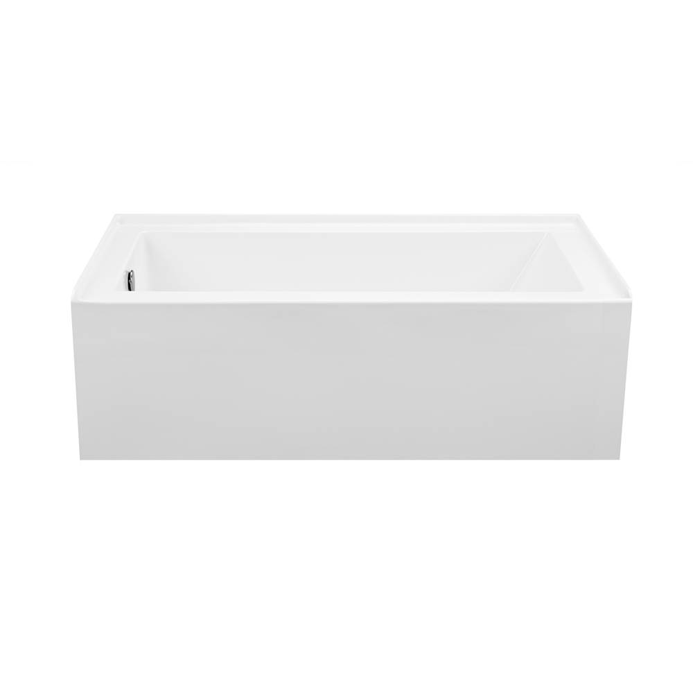 MTI Baths Cameron 2 Acrylic Cxl Integral Skirted Lh Drain Air Bath/Whirlpool - White (60X30)