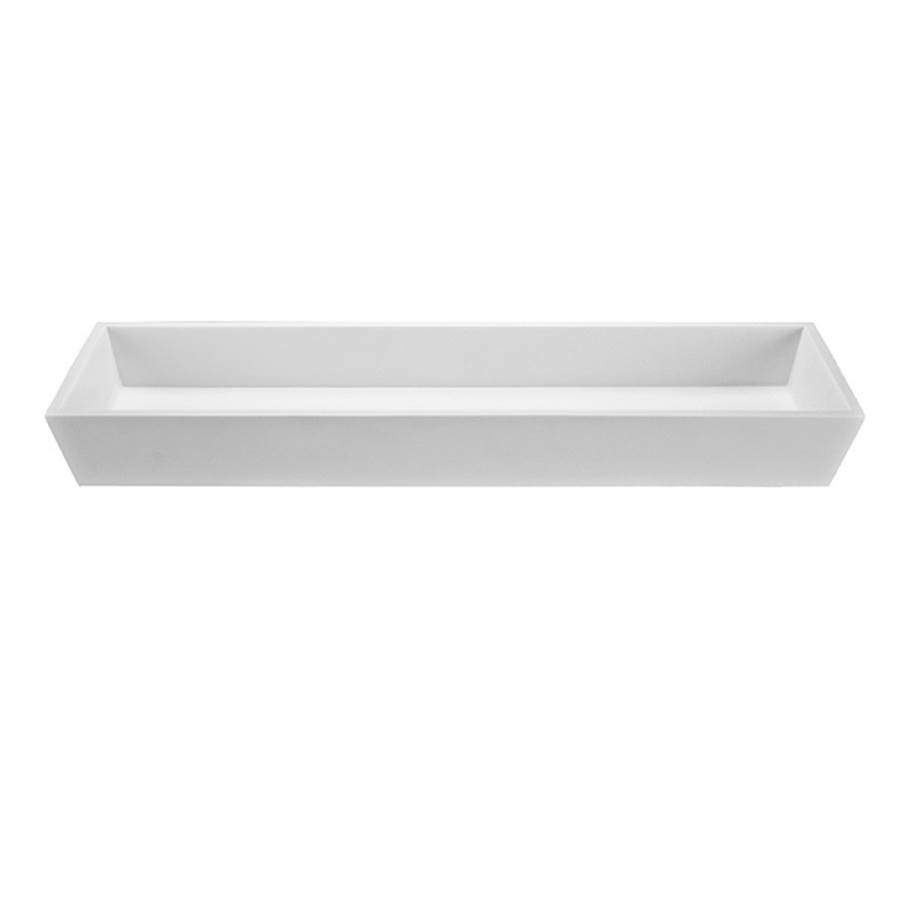 MTI Baths 48X14 GLOSS BISCUIT ESS SINK-PETRA DOUBLE-DUAL DRAIN UNDERMOUNT