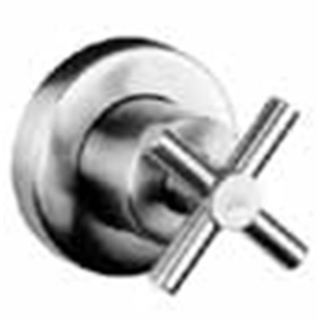 Outdoor Shower Concealed Single Supply Valve - ''Smooth'' Cross Handle - 316 Stainless Steel