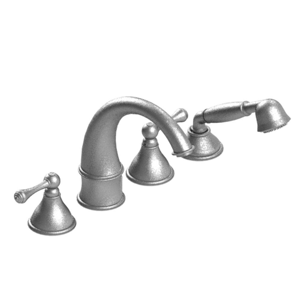 Rubinet Four Piece Roman Tub Filler With Hand Held Shower, (Jasmin Spout), Trim Only
