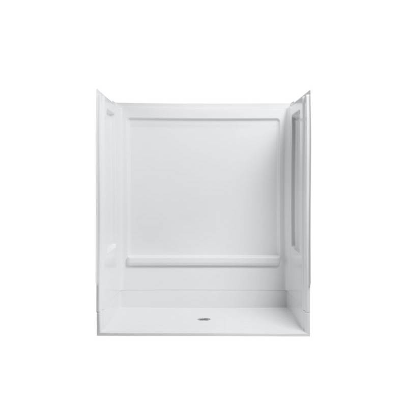Sterling Plumbing OC-S-63 63-1/2'' x 39-3/8'' shower stall with Aging in Place backerboards