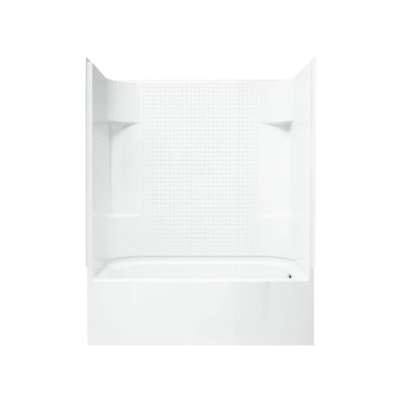 Sterling Plumbing Accord® 60-1/4'' x 30'' bath/shower with Aging in Place backerboards and right-hand above-floor drain