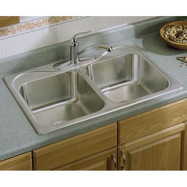 Sterling Plumbing Southhaven 33X22X8 Dbl Basin Sink
