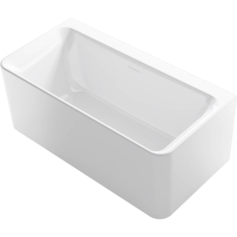 Sterling Plumbing Unwind™ 59'' x 30'' seamless back-to-wall freestanding bath