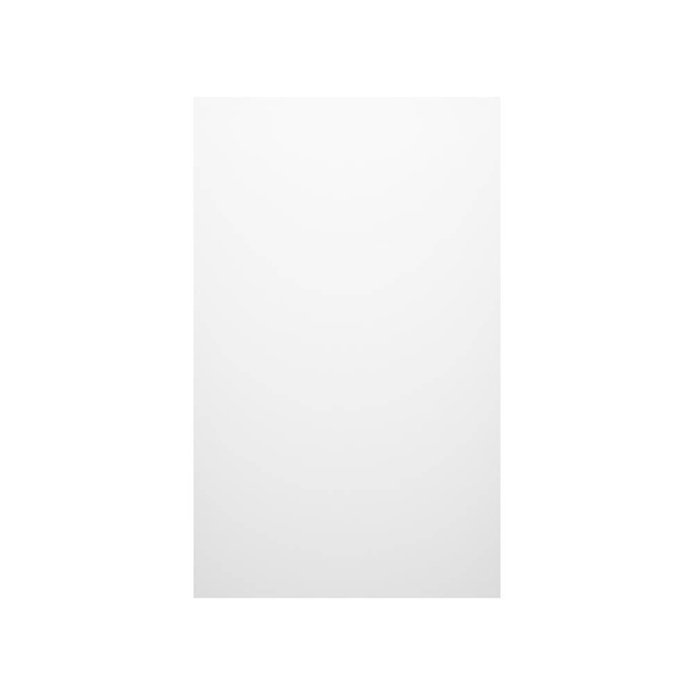 Swan SS-4896-1 48 x 96 Swanstone Smooth Glue up Bathtub and Shower Single Wall Panel in White